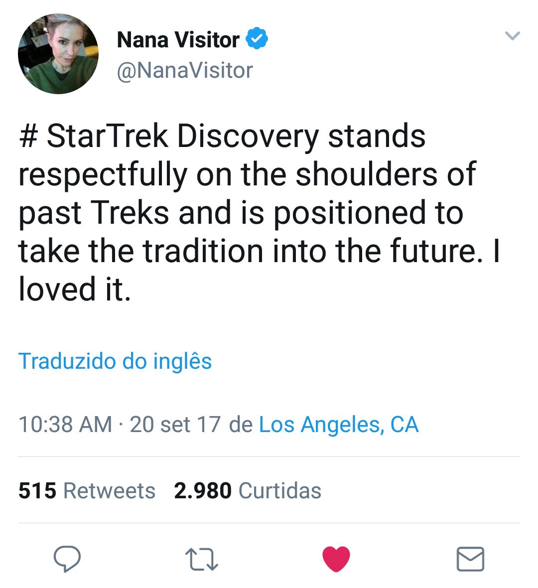 ST Discover premier Twitter Nana